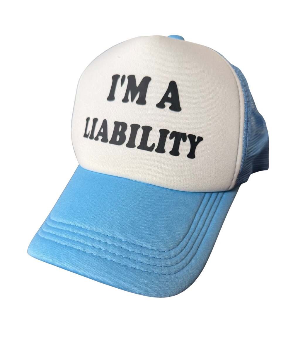 I'm A Liability Trucker Hat Mesh Baseball Cap